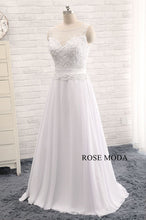 Load image into Gallery viewer, rosemoda-chiffon-a-line-wedding-dress-b.jpg
