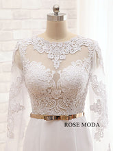 Load image into Gallery viewer, rosemoda-chiffon-mermaid-bridal-gown-f.jpg
