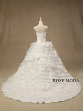 Load image into Gallery viewer, rosemoda-crossover-bodice-organza-ball-gown-wedding-dress-c.jpg
