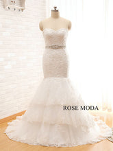 Load image into Gallery viewer, rosemoda-crystal-lace-mermaid-wedding-dress-a.jpg
