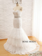 Load image into Gallery viewer, rosemoda-crystal-lace-mermaid-wedding-dress-c.jpg
