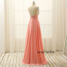 Load image into Gallery viewer, rosemoda-delicate-beaded-chiffon-prom-dress-f.jpg
