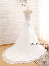 Load image into Gallery viewer, rosemoda-dropped-a-line-wedding-dress-e.jpg
