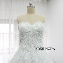 Load image into Gallery viewer, rosemoda-dropped-beaded-lace-ball-gown-wedding-dress-b.jpg
