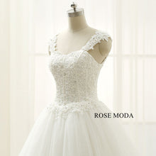 Load image into Gallery viewer, rosemoda-dropped-beaded-lace-ball-gown-wedding-dress-e_5aefc539-e97a-4d1e-9fca-565dcbe40b6b.jpg
