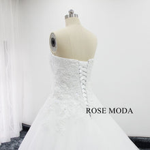 Load image into Gallery viewer, rosemoda-dropped-beaded-lace-ball-gown-wedding-dress-f.jpg
