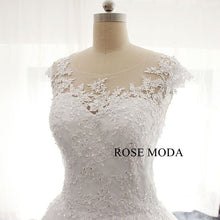 Load image into Gallery viewer, rosemoda-dropped-lace-a-line-wedding-dress-d.jpg
