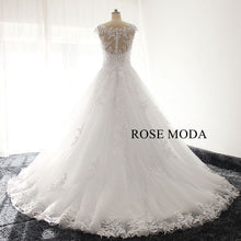 Load image into Gallery viewer, rosemoda-dropped-lace-a-line-wedding-dress-e.jpg
