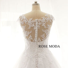 Load image into Gallery viewer, rosemoda-dropped-lace-a-line-wedding-dress-g.jpg
