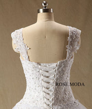Load image into Gallery viewer, rosemoda-dropped-lace-ball-gown-wedding-dress-f_a6de66b0-236e-4557-b62b-1515998bec66.jpg
