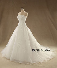 Load image into Gallery viewer, rosemoda-dropped-waist-lace-ball-gown-wedding-dress-b.jpg
