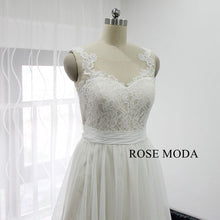 Load image into Gallery viewer, rosemoda-elegant-a-line-chiffon-wedding-dress-c.jpg
