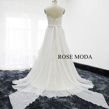 Load image into Gallery viewer, rosemoda-elegant-a-line-chiffon-wedding-dress-d.jpg
