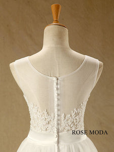 Rosemoda Elegant Lace A Line Wedding Dress