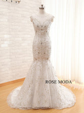 Load image into Gallery viewer, rosemoda-embroidery-mermaid-weddingdress-a.jpg
