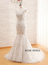 Load image into Gallery viewer, rosemoda-embroidery-mermaid-weddingdress-c.jpg
