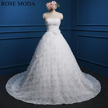 Load image into Gallery viewer, rosemoda-flower-lace-ball-gown-wedding-dress-a.jpg
