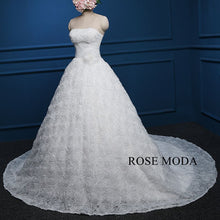 Load image into Gallery viewer, rosemoda-flower-lace-ball-gown-wedding-dress-c.jpg
