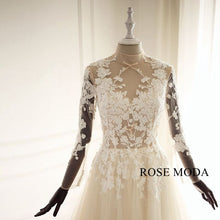 Load image into Gallery viewer, rosemoda-flowing-illusion-lace-a-line-wedding-dress-d.jpg
