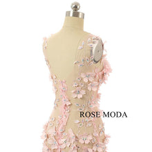 Load image into Gallery viewer, rosemoda-flowy-pink-prom-dress-f.jpg
