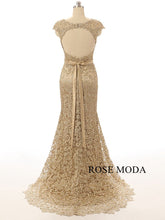 Load image into Gallery viewer, rosemoda-gold-beaded-lace-mother-dress-b.jpg
