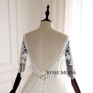 rosemoda-half-sleeve-illusion-beaded-lace-ball-gown-wedding-dress-f.jpg