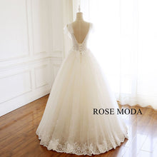 Load image into Gallery viewer, rosemoda-illusion-bodice-a-line-wedding-dress-b.jpg
