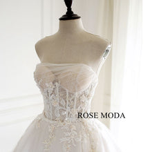 Load image into Gallery viewer, rosemoda-illusion-exposed-boned-ball-gown-wedding-dress-d.jpg
