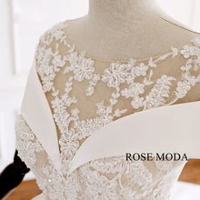 Load image into Gallery viewer, rosemoda-illusion-lace-satin-ball-gown-wedding-dress-d.jpg
