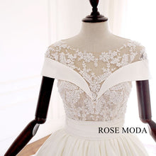 Load image into Gallery viewer, rosemoda-illusion-lace-satin-ball-gown-wedding-dress-f.jpg
