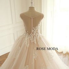 Load image into Gallery viewer, rosemoda-illusion-luxury-ball-gown-wedding-dress-f.jpg
