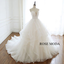 Load image into Gallery viewer, rosemoda-illusion-organza-ball-gown-wedding-dress-d.jpg
