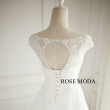 Load image into Gallery viewer, rosemoda-lace-a-line-wedding-dress-with-cut-out-back-e.jpg
