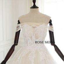 Load image into Gallery viewer, rosemoda-lace-illusion-ball-gown-wedding-dress-f.jpg
