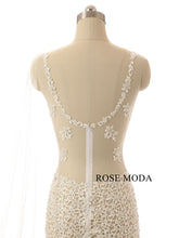 Load image into Gallery viewer, rosemoda-lace-illusion-flowy-evening-dress-g.jpg
