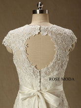 Load image into Gallery viewer, rosemoda-lace-mermaid-wedding-with-cut-out-back-f.jpg
