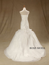 Load image into Gallery viewer, rosemoda-lace-ruffled-organza-mermaid-wedding-dress-c_767c3d0c-9145-4843-9626-780c0e48c6b2.jpg
