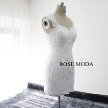 Load image into Gallery viewer, rosemoda-lace-short-wedding-dress-with-removable-skirt-c.jpg
