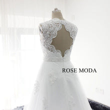 Load image into Gallery viewer, Rosemoda Short Lace Wedding Dress With Removable Skirt
