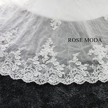 Load image into Gallery viewer, Rosemoda Short Lace Wedding Dress With Removable Skirt
