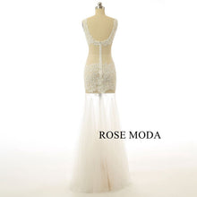 Load image into Gallery viewer, rosemoda-long-illusion-party-dress-night-club-dress-c.jpg
