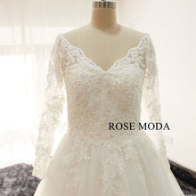 Load image into Gallery viewer, rosemoda-long-sleeve-ball-gown-wedding-dress-c.jpg
