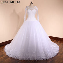 Load image into Gallery viewer, rosemoda-long-sleeve-full-beading-ball-gown-wedding-dress-a.jpg
