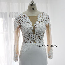 Load image into Gallery viewer, rosemoda-long-sleeve-illusion-bodice-mermaid-wedding-dress-c.jpg
