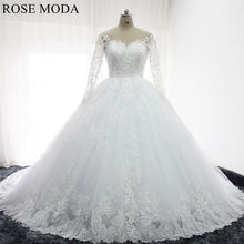 Load image into Gallery viewer, rosemoda-long-sleeve-lace-ball-gown-wedding-dress-a_cc09c6af-53cc-41d9-9aeb-78ae4f21fbdf.jpg
