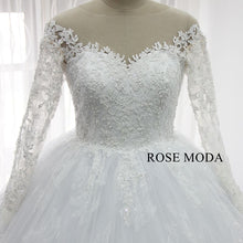 Load image into Gallery viewer, rosemoda-long-sleeve-lace-ball-gown-wedding-dress-c_4cf282df-3e62-45d1-8f23-1e3feef71f9f.jpg
