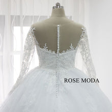 Load image into Gallery viewer, rosemoda-long-sleeve-lace-ball-gown-wedding-dress-f_92279601-ce2b-4b8e-a1da-d506da85b5ab.jpg
