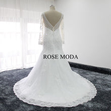 Load image into Gallery viewer, rosemoda-long-sleeve-lace-mermaid-wedding-dress-d_26ea1dc0-8d7a-4188-9ed2-ba95a1012116.jpg
