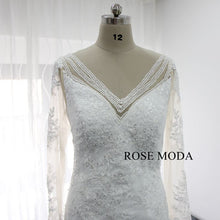 Load image into Gallery viewer, rosemoda-long-sleeve-lace-mermaid-wedding-dress-e_75eac679-1c98-4ea8-94b9-b96adaa45b07.jpg
