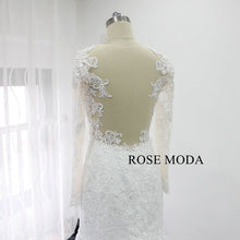 Load image into Gallery viewer, rosemoda-long-sleeve-lace-mermaid-wedding-dress-g_b86ddbd9-fef6-4518-9bb8-33f84a3a074d.jpg
